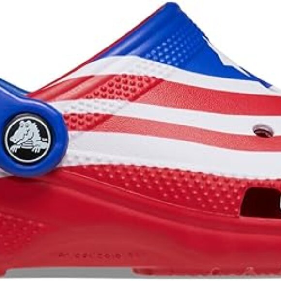 Crocs Unisex-Child Classic American Flag Clogs (Toddler/Little Kid) - Picture 3 of 5